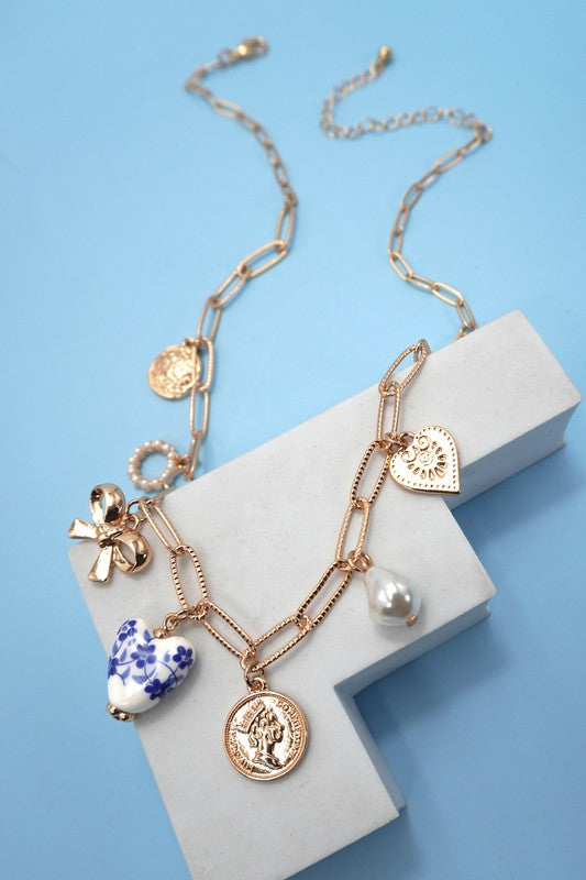 Ceramic Charm Necklace