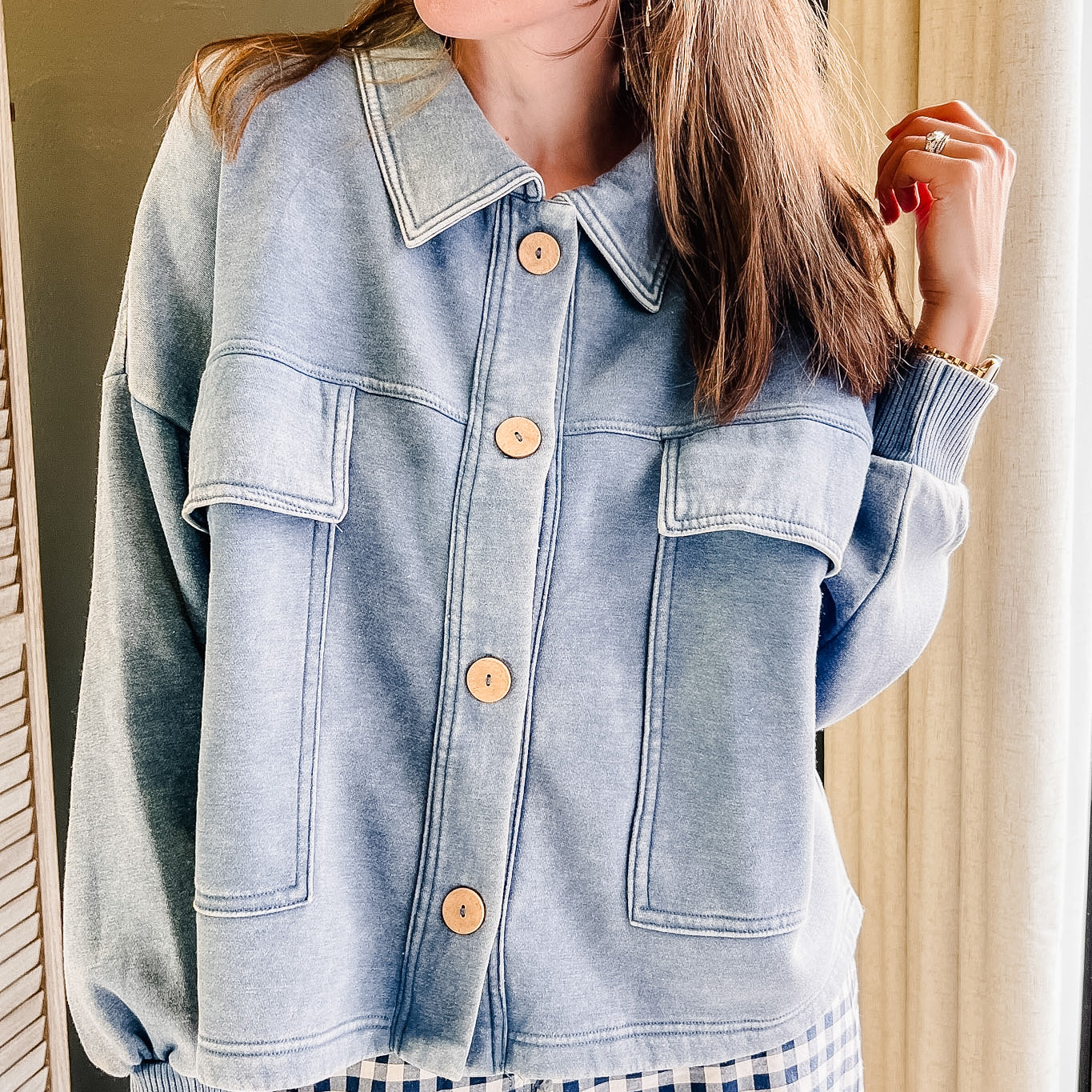 Fleece Cropped Shacket