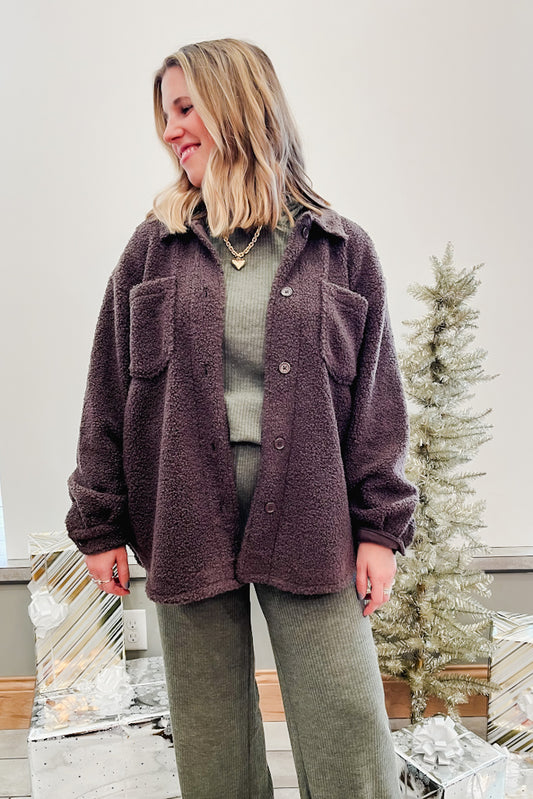 Sherpa Button Up Jacket