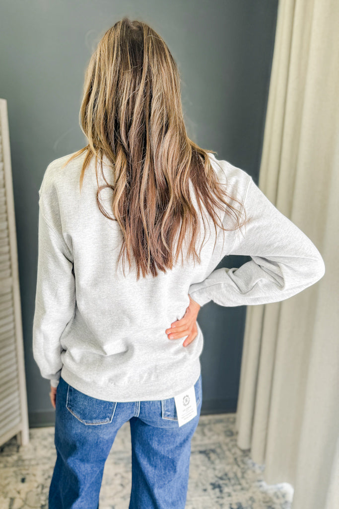 Candy Cane Bow Sweatshirt