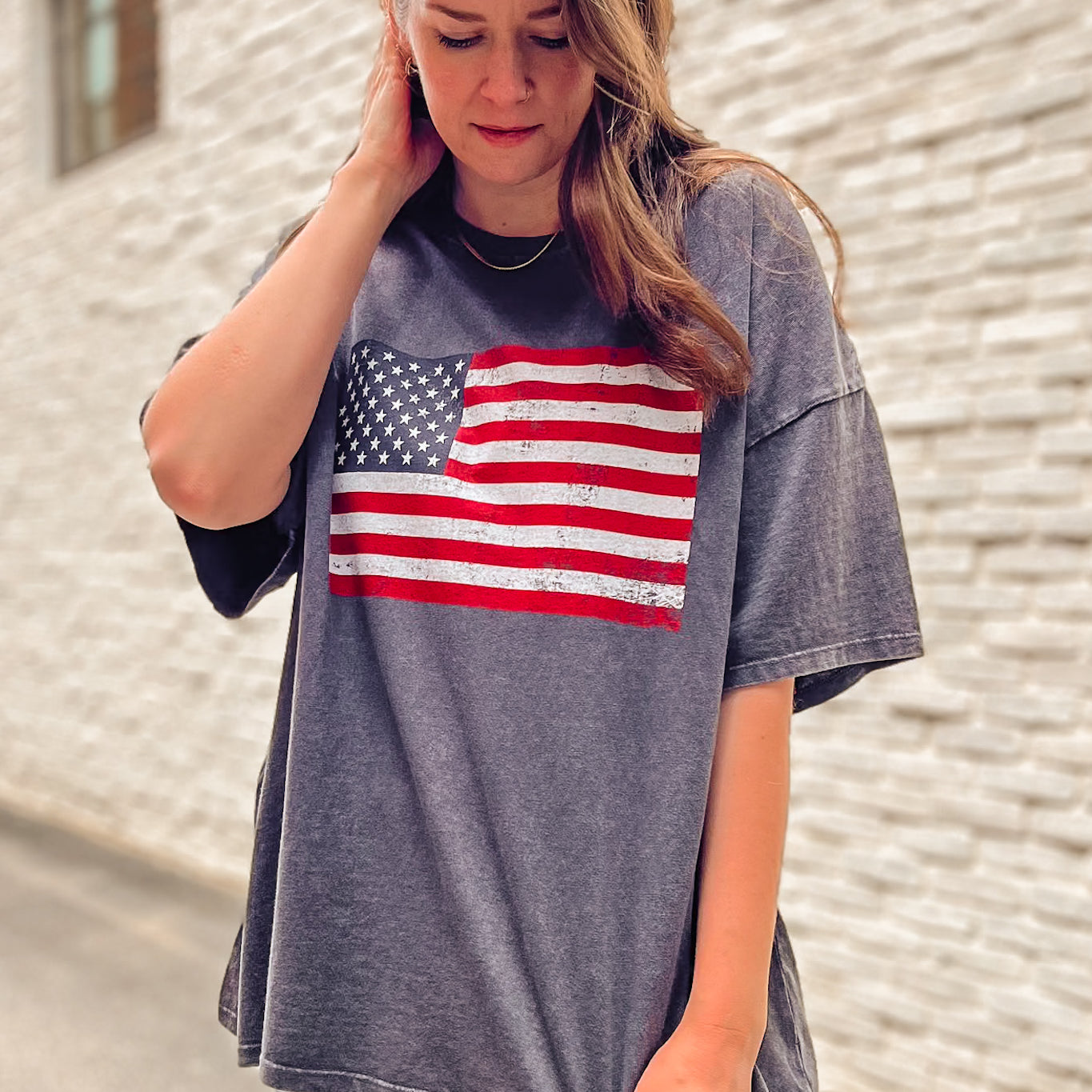 Oversized Flag Tee