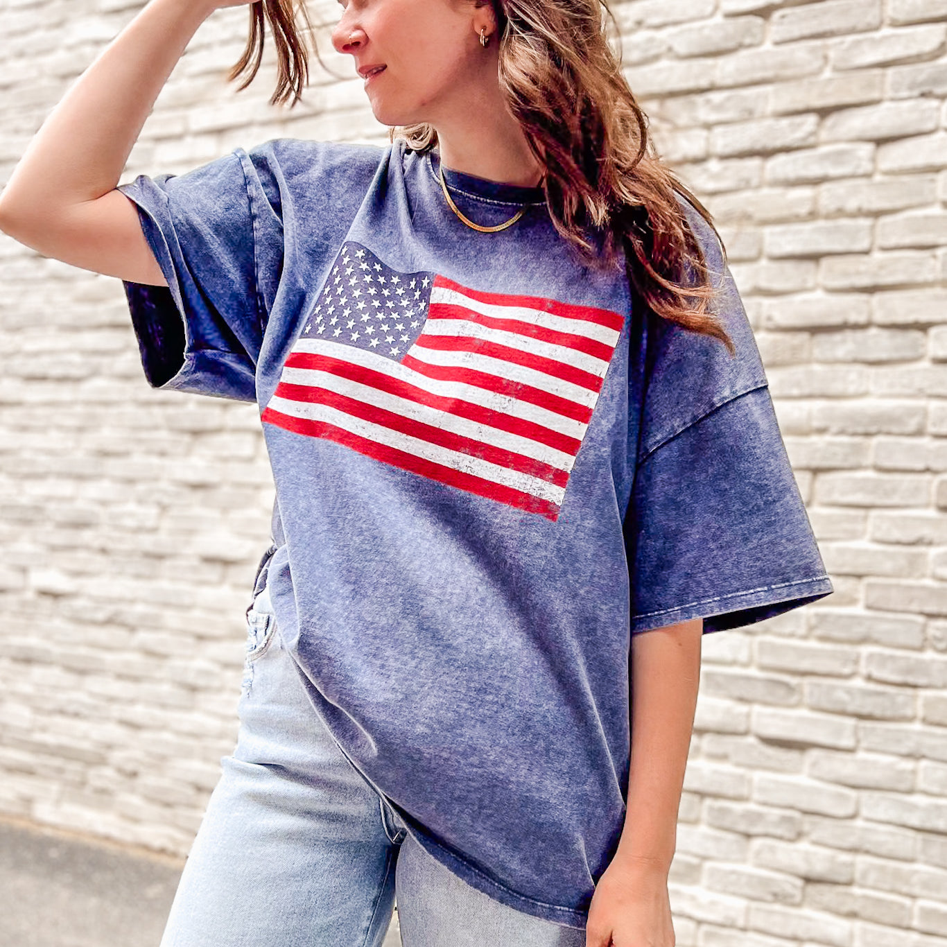 Oversized Flag Tee