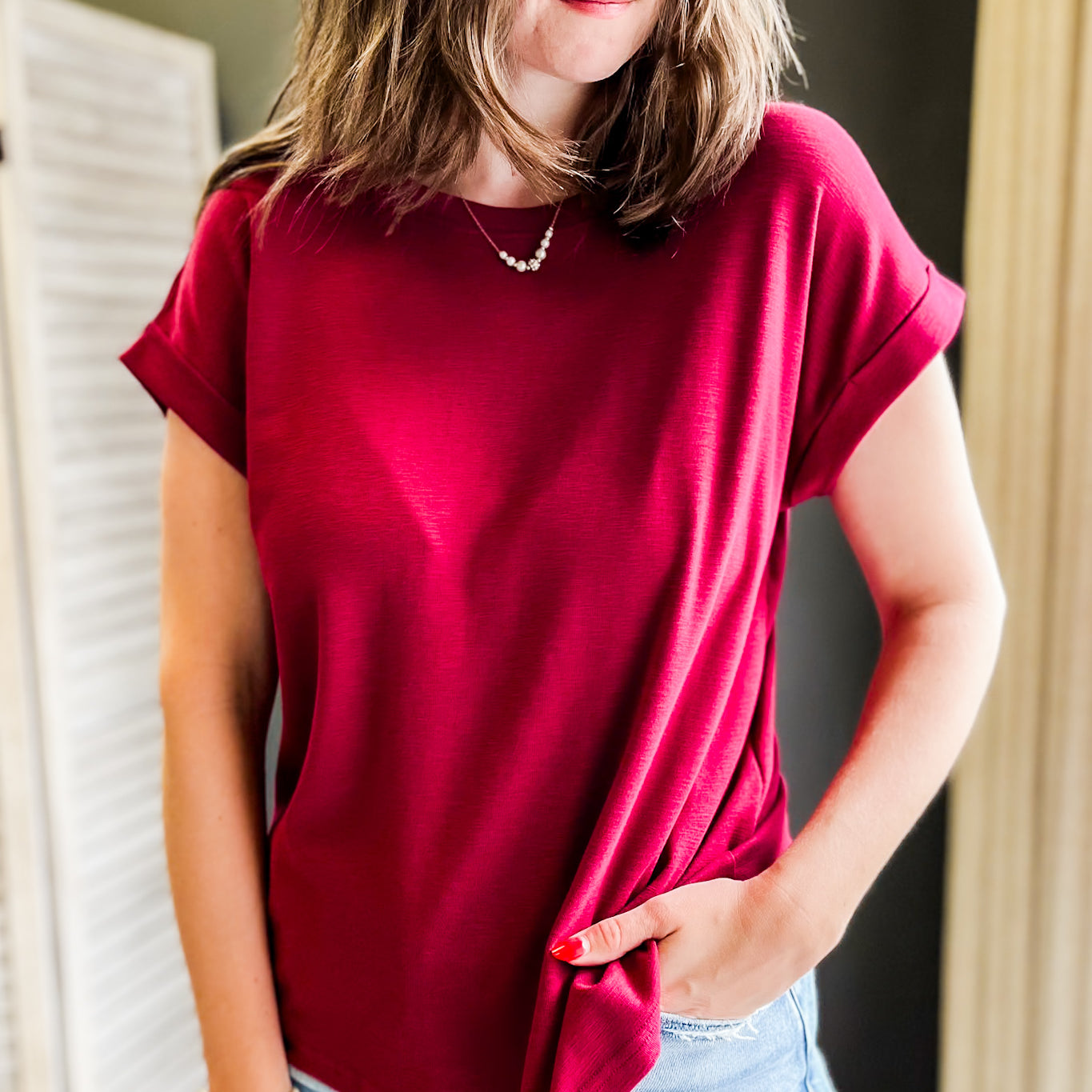 Rolled Sleeve Tee