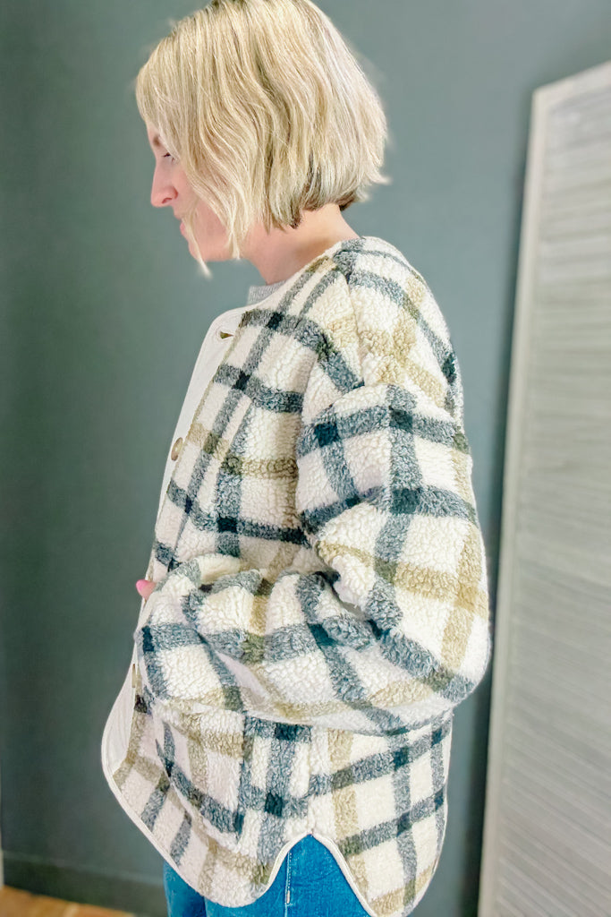 Plaid Teddy Jacket