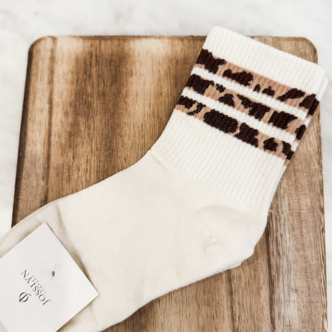 Leopard Stripe Socks