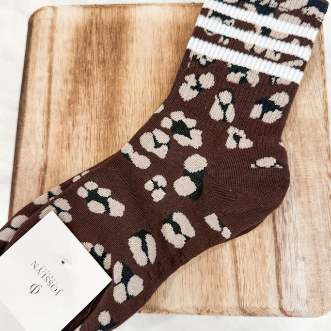 Leopard Stripe Socks