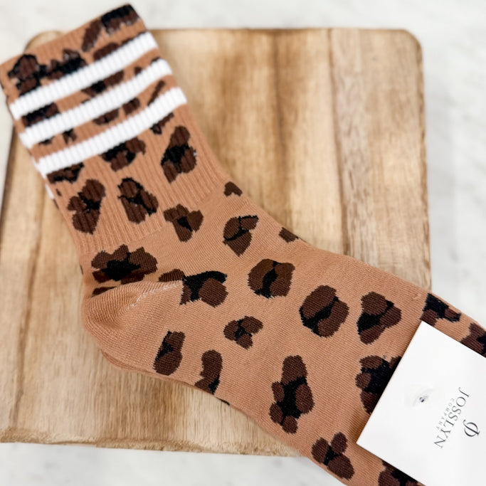 Leopard Stripe Socks