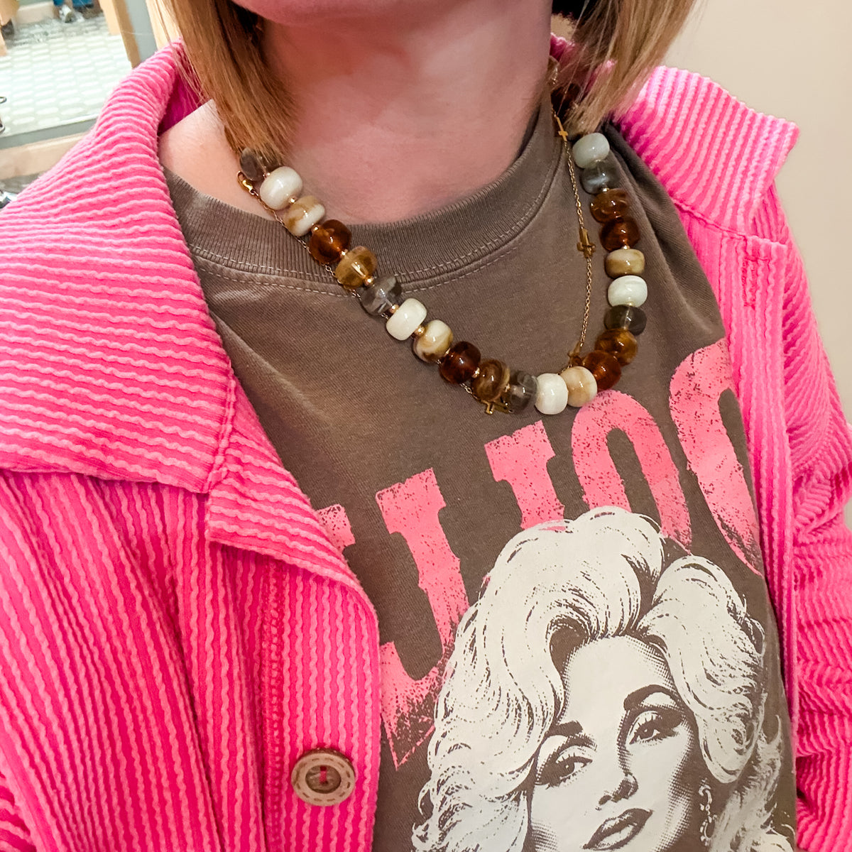 Rondelle Bead Necklace