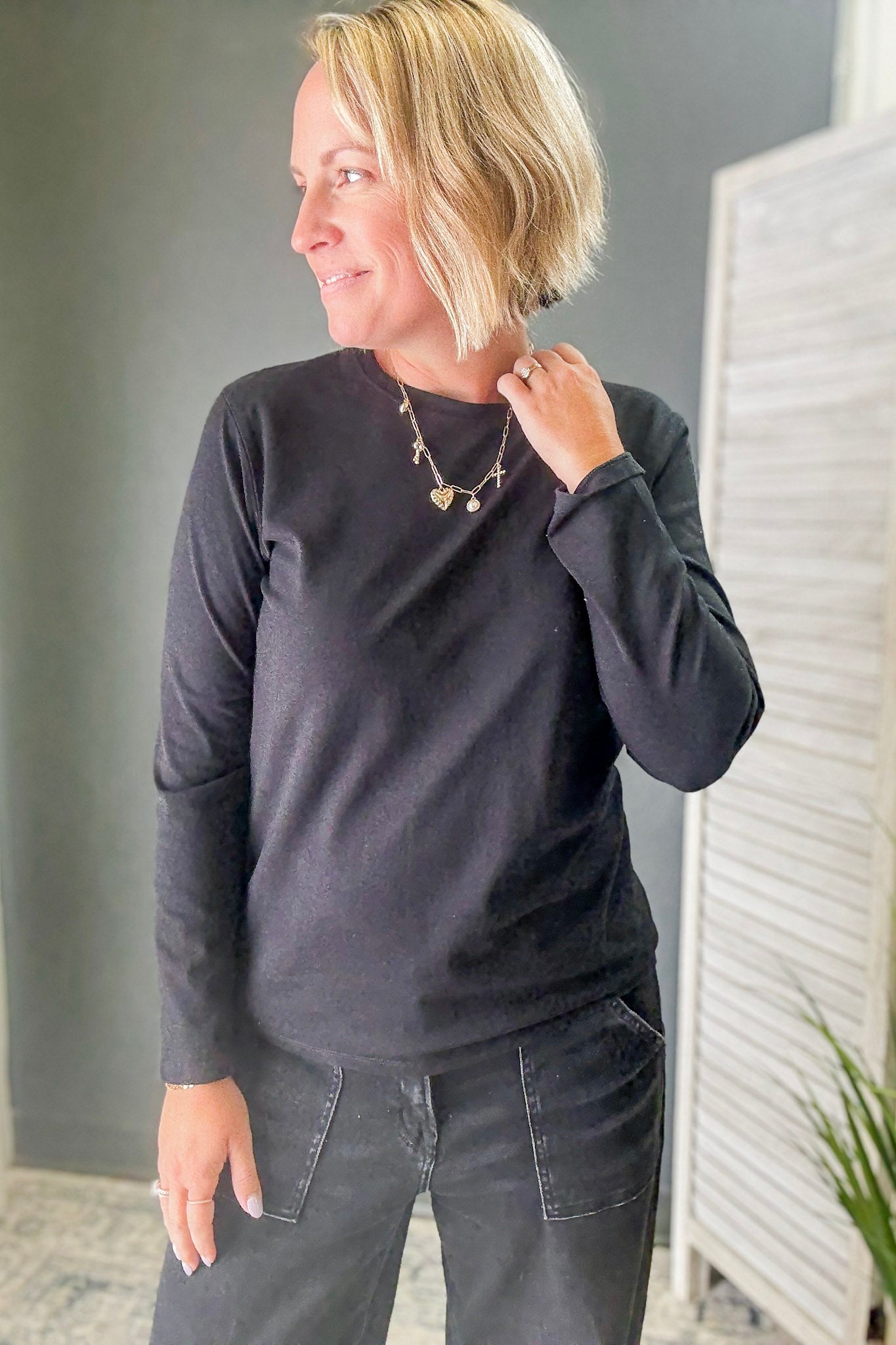 Cotton Long Sleeve Top