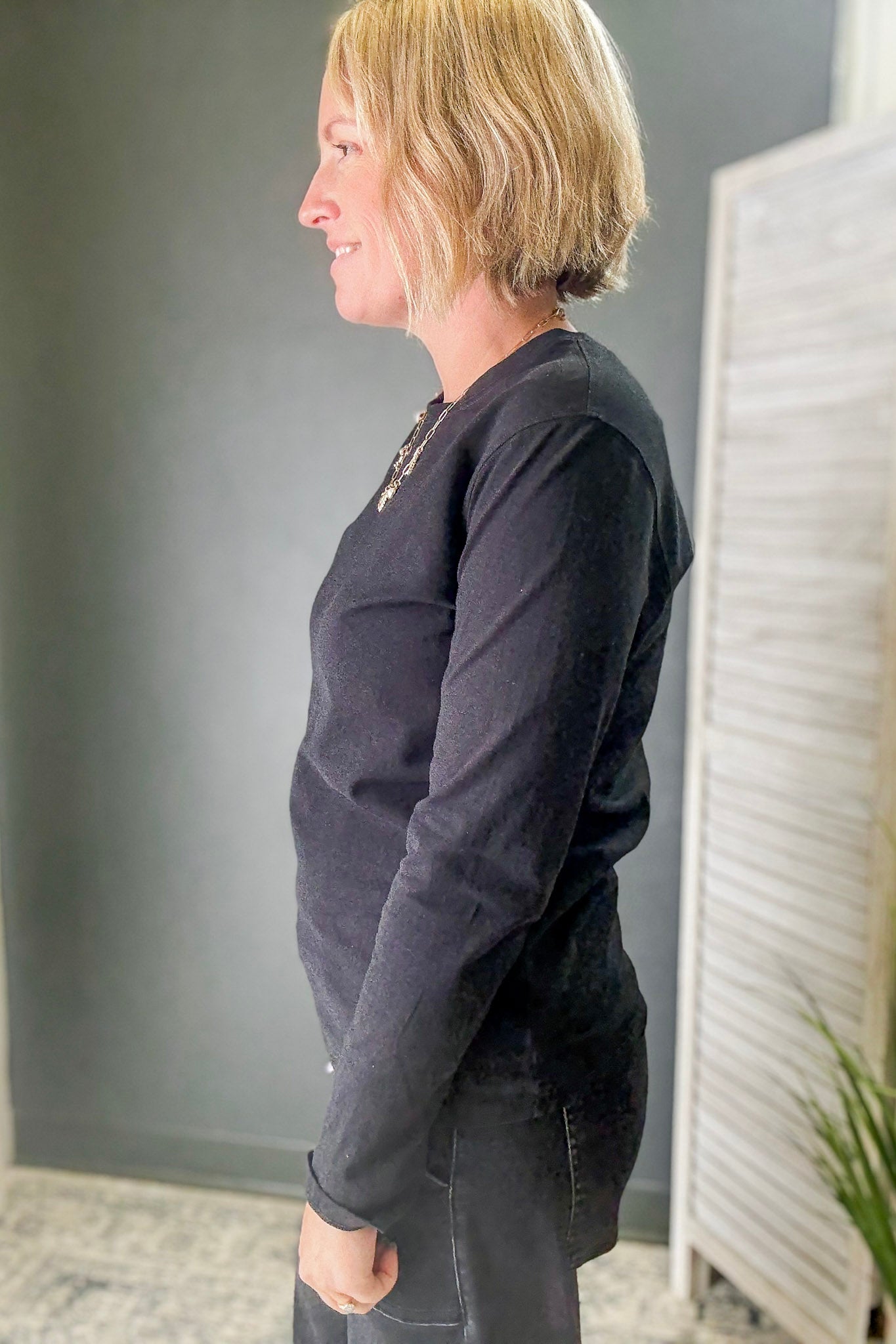 Cotton Long Sleeve Top