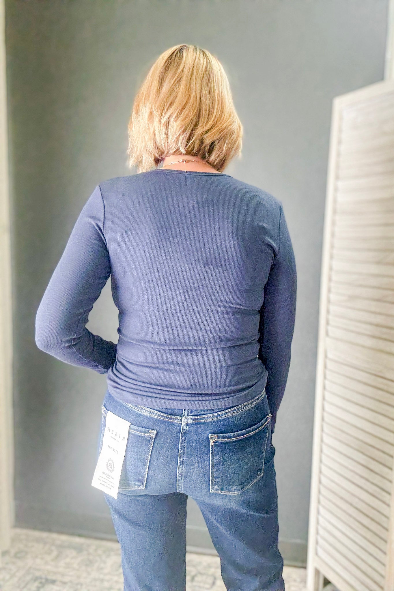 Ribbed Long Sleeve Top