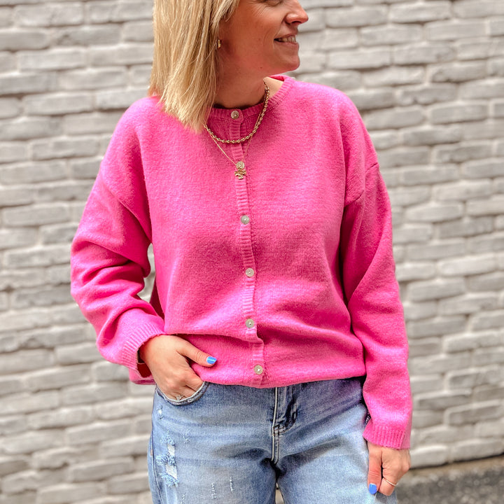 Oversized Button Cardigan