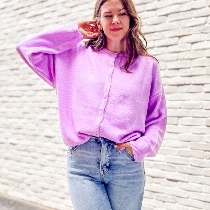 Oversized Button Cardigan