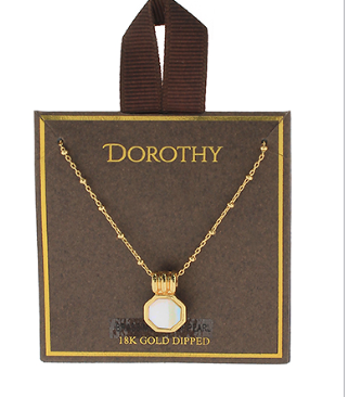 Hexagon Pendant Necklace