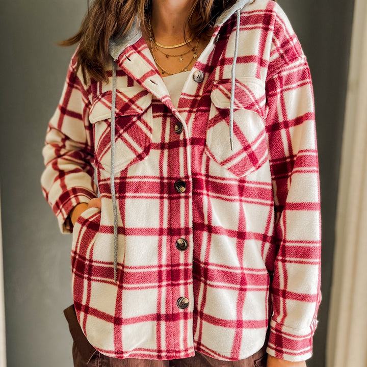Plaid Hoodie Jacket