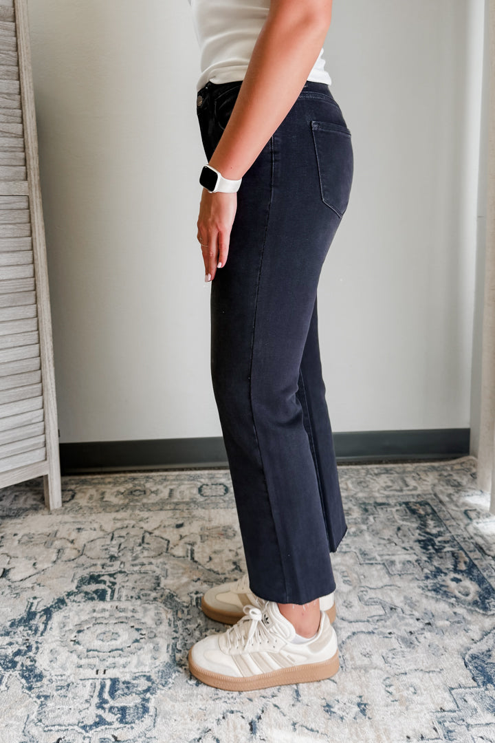 Tummy Control Black Mid Rise