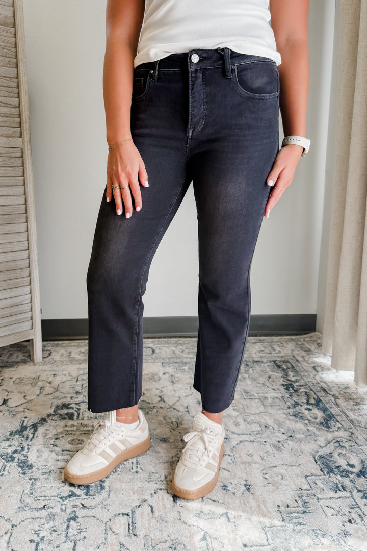 Tummy Control Black Mid Rise