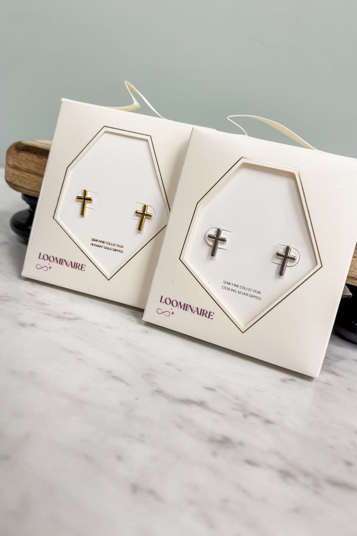 10mm Cross Studs