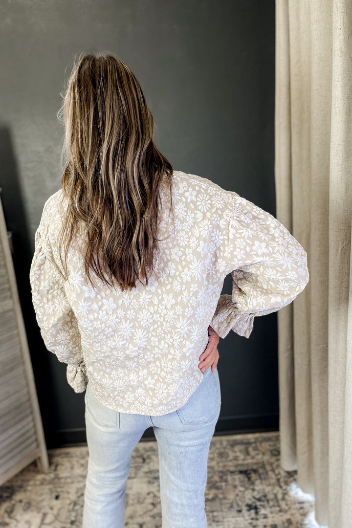 Floral Ruffle Top