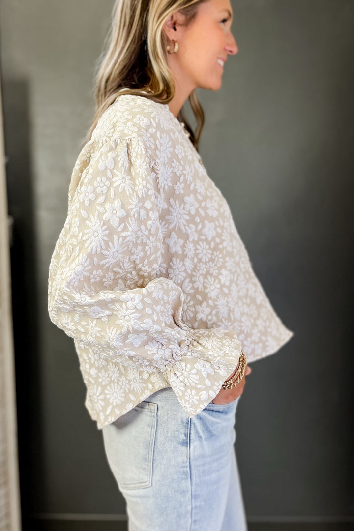 Floral Ruffle Top