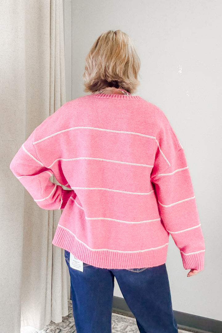 Stripe Drop Shoulder Sweater