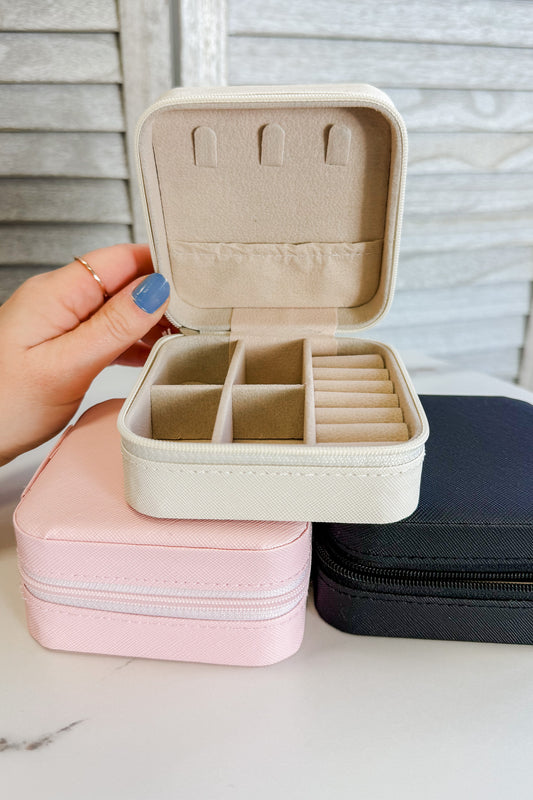 hard shell zip pouch for jewelry travel