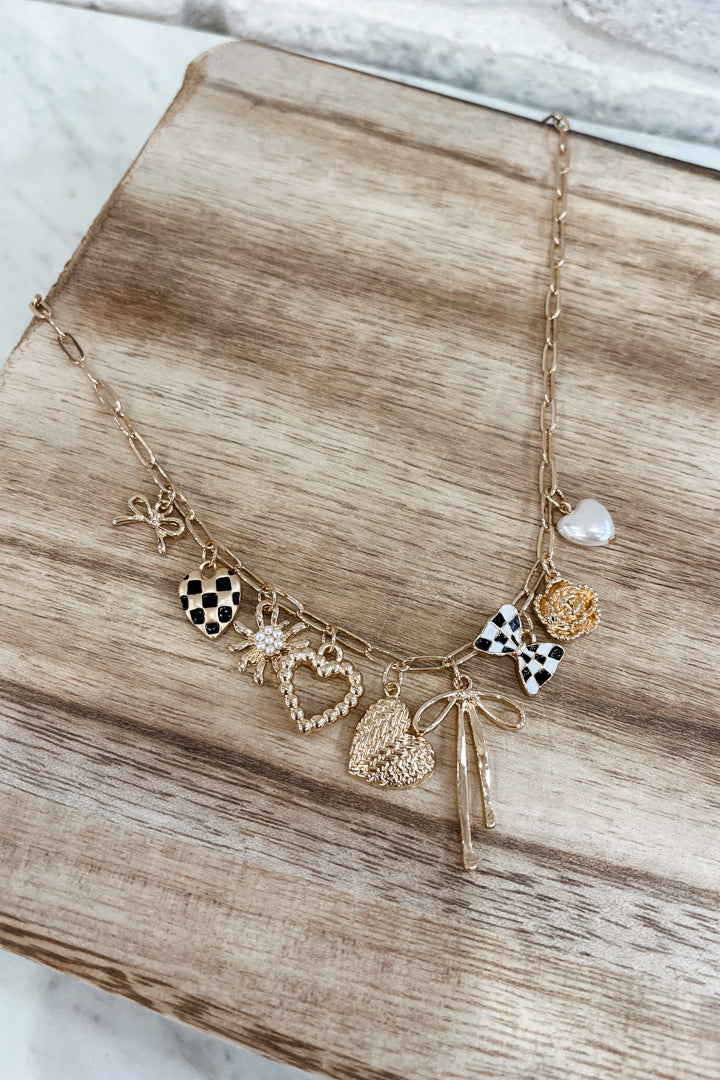 Checker Charm Necklace