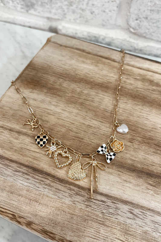 Checker Charm Necklace