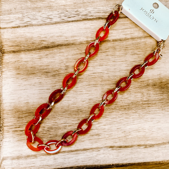 Resin Link Necklace