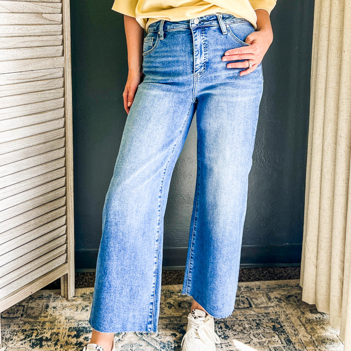 Tummy Control Raw Hem