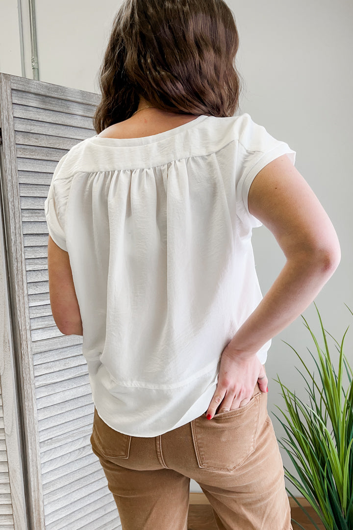 Smocked Detail Top