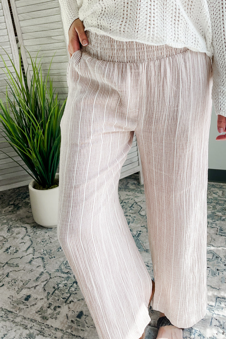 Smocked Gauze Pants