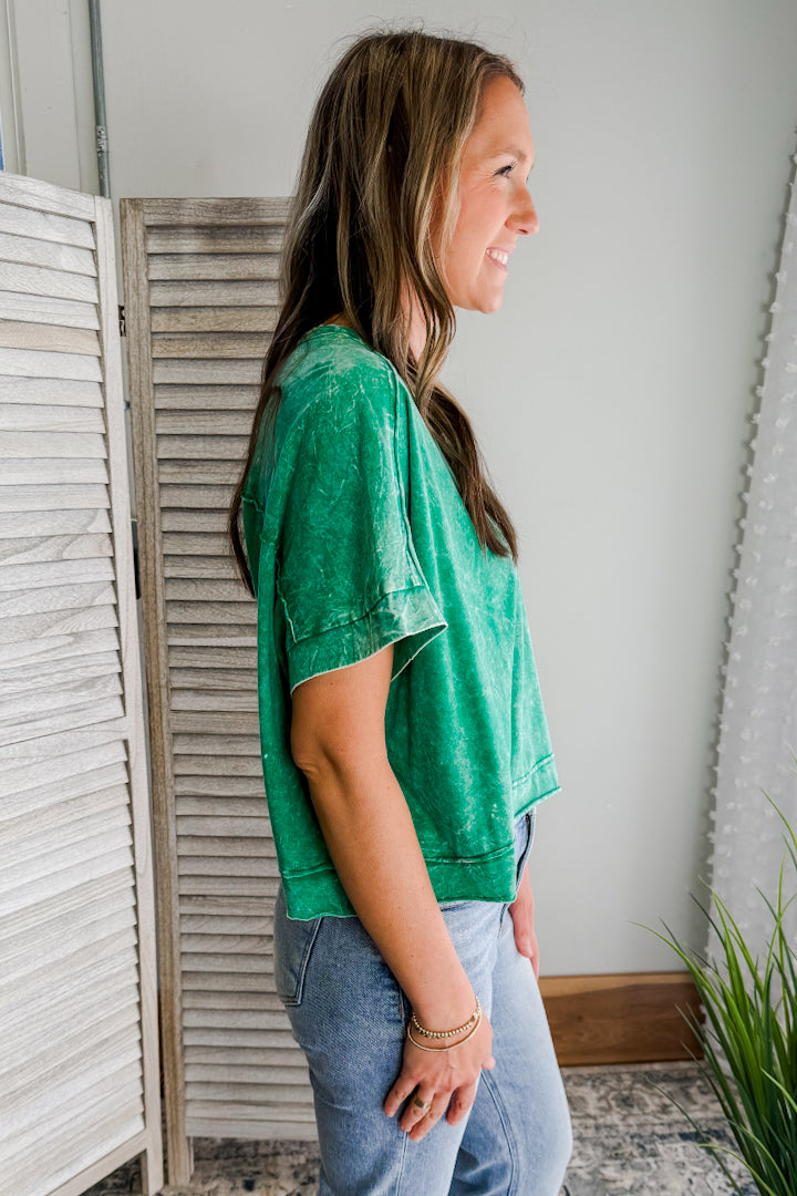 Oversized Cropped Boxy Tee