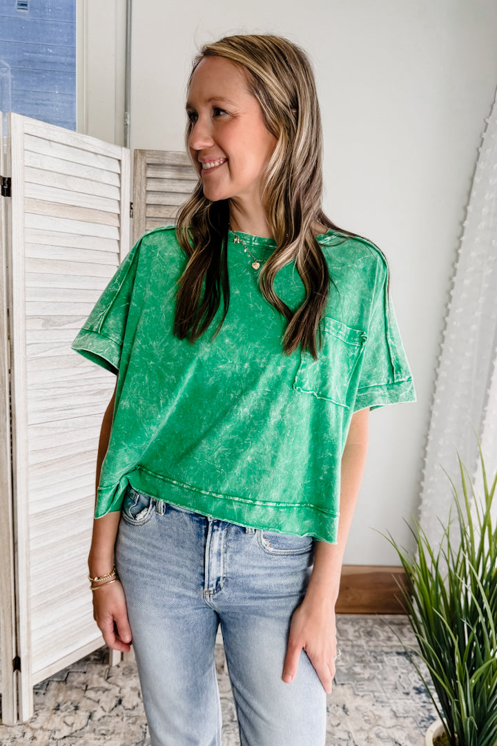 Oversized Cropped Boxy Tee