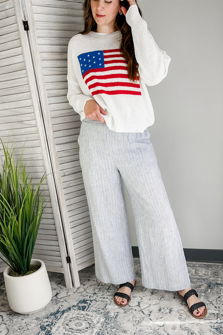 American Flag Sweater