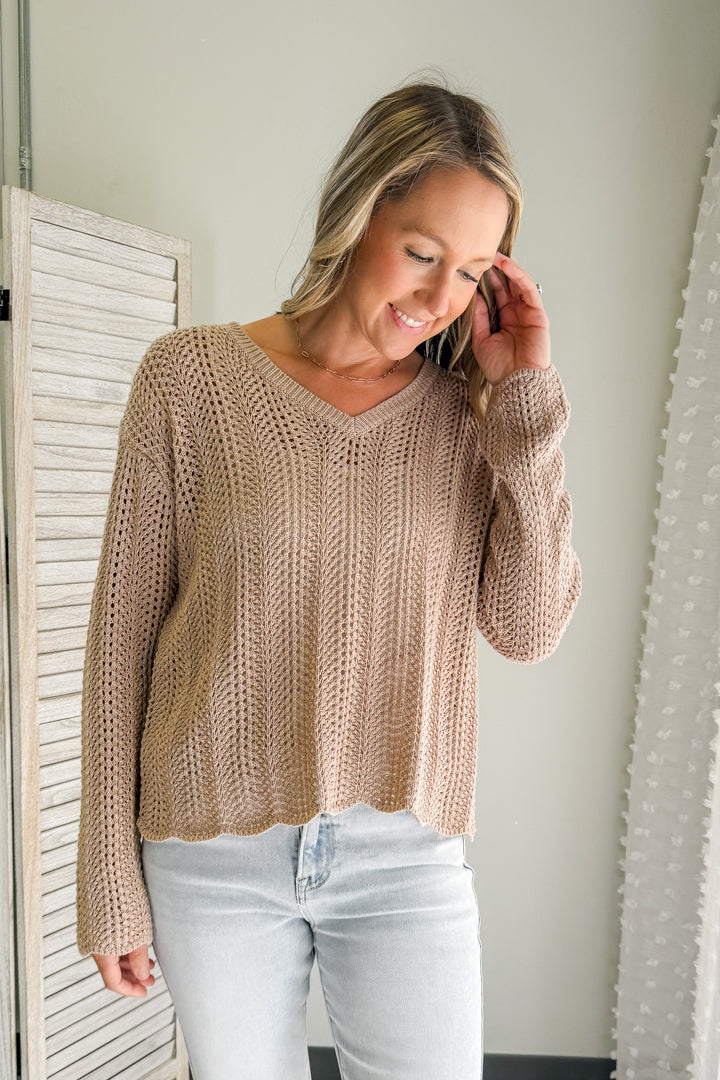 Crochet Knit Sweater