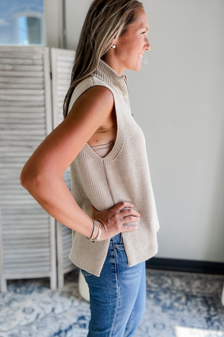 Quarter Zip Vest