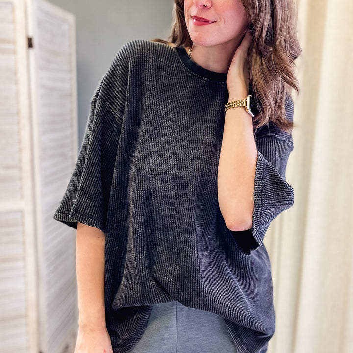 Waffle Knit Tee