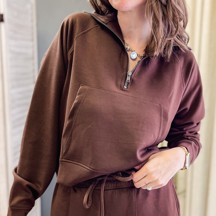 Front Pocket Half Zip