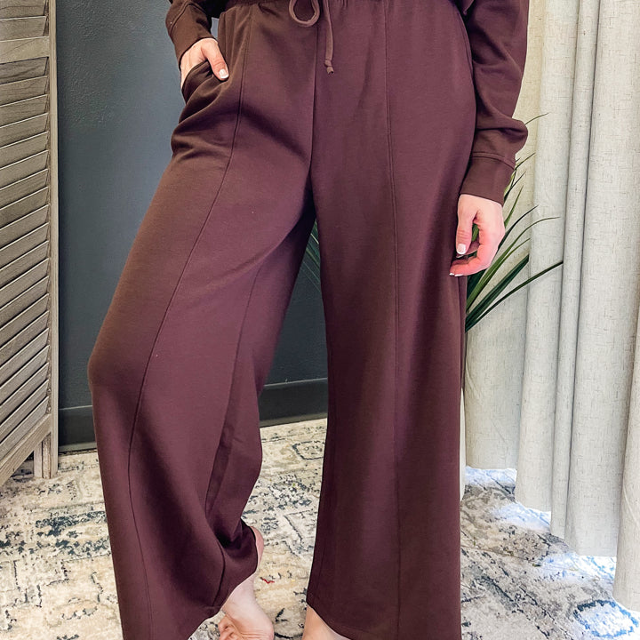 Wide Leg Scuba Pants