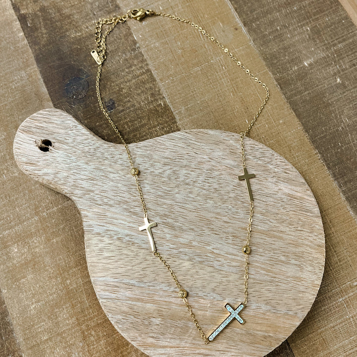 Multi Cross Necklace