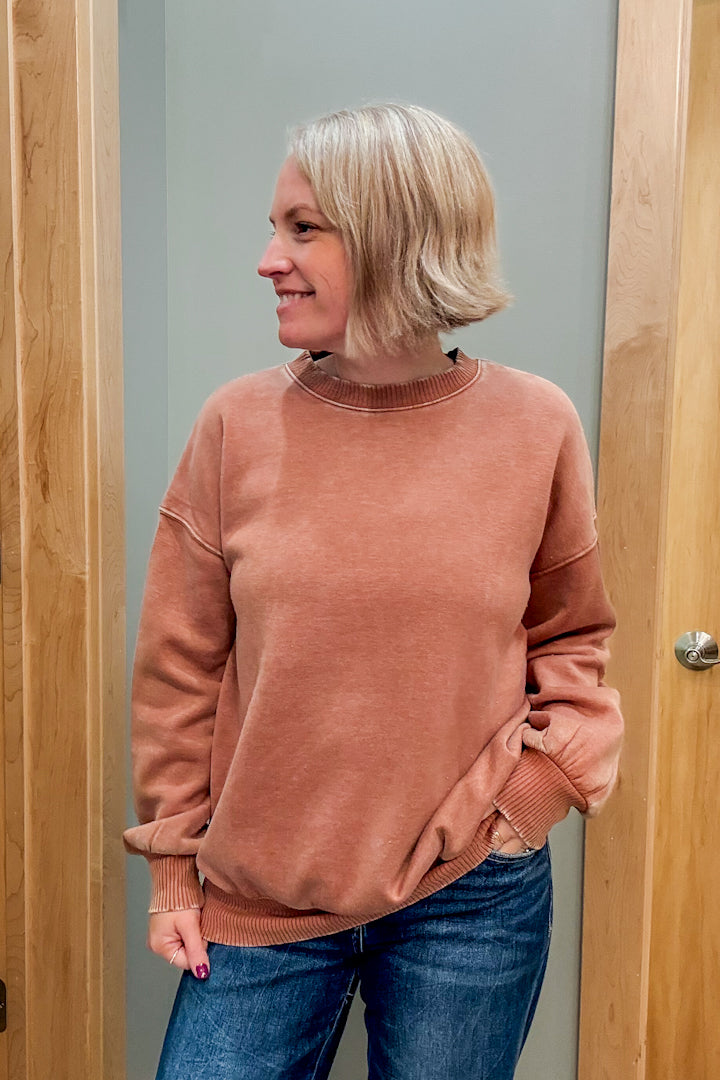 Acid Wash Sweatshirt