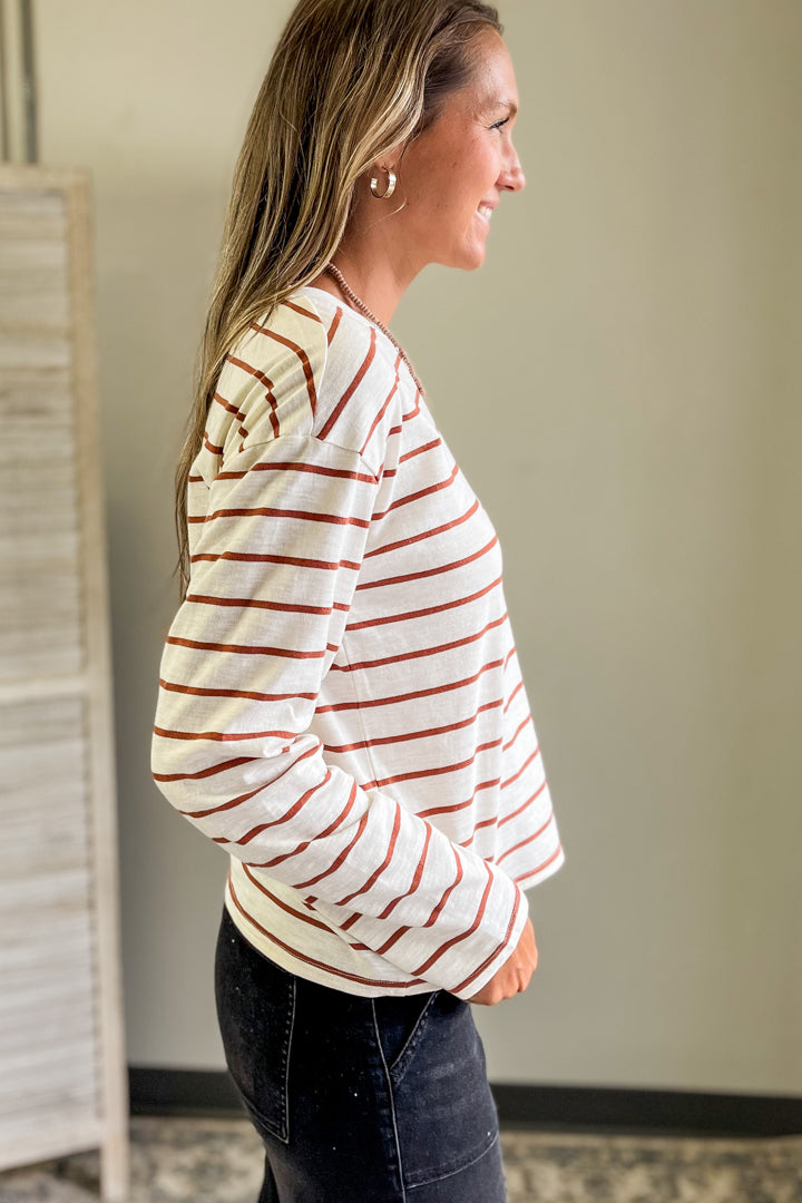 Long Sleeve Stripe Top