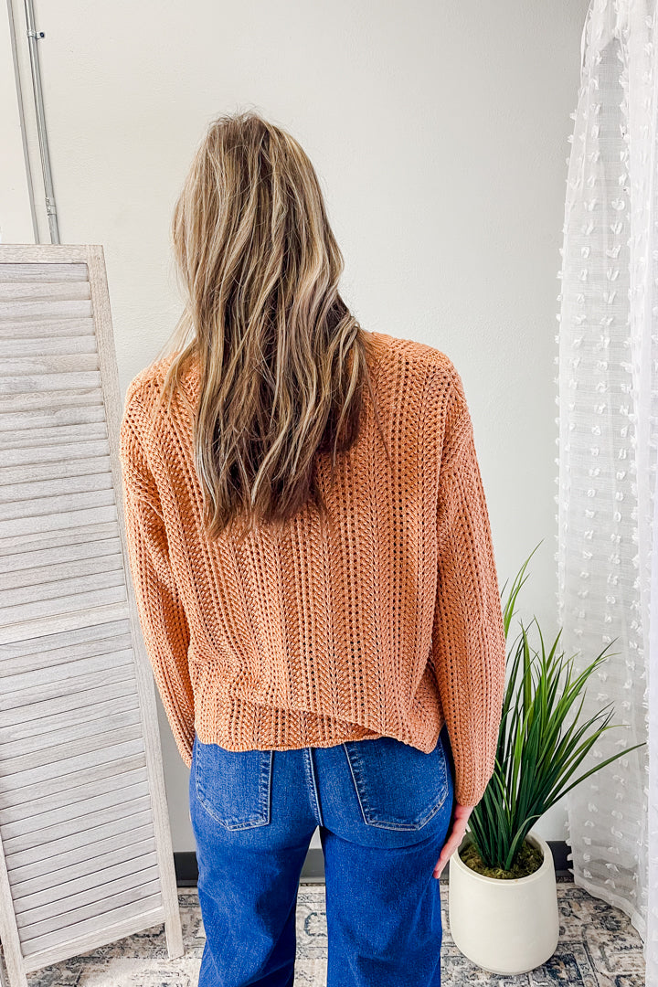 Crochet Knit Sweater