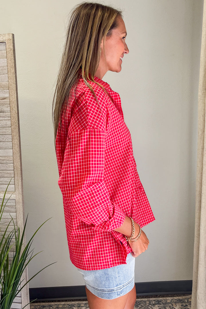 Oversized Plaid Shirt
