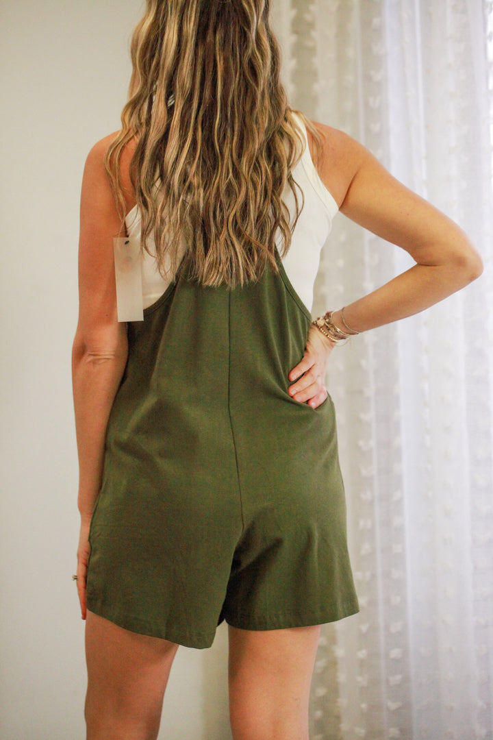 Front Pocket Romper