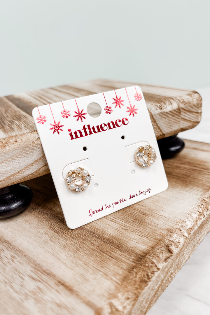Christmas Wreath Earrings