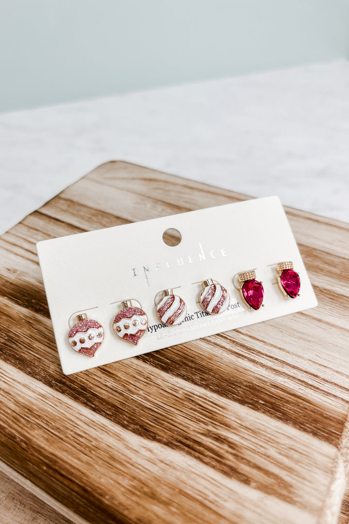 Christmas Light Earring Set