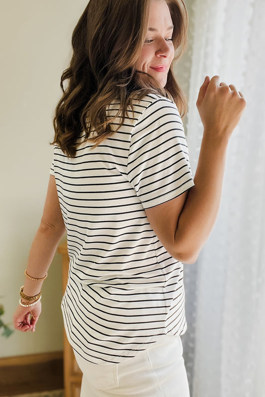 Relaxed Fit Stripe Tee