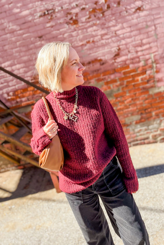 Dark Red Sweater